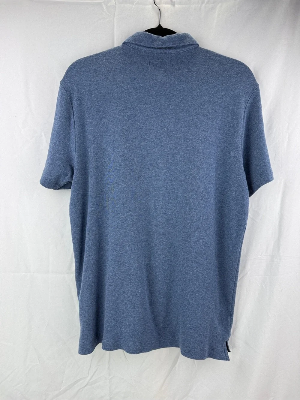 Banana Republic Men’s Size Medium Heathered Blue Short Sleeve Polo Shirt